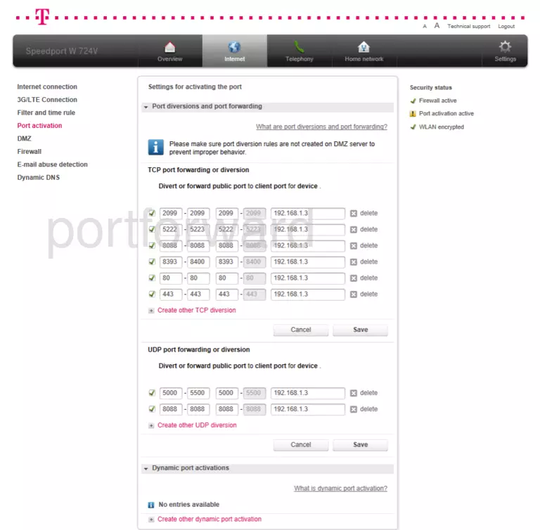 port forwarding