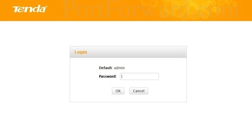 Tenda FH303 Login