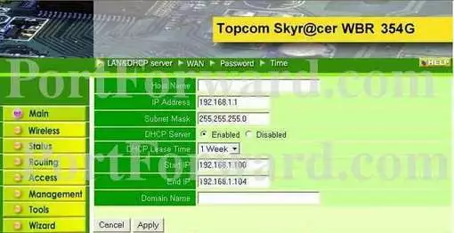 Topcom WBR354G