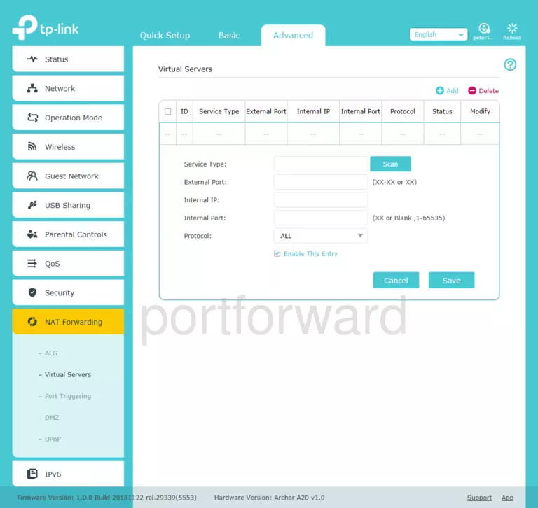 port forwarding