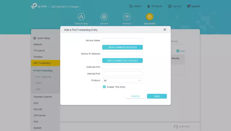 port forwarding