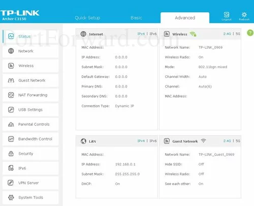 TP-Link Archer C3150 Advanced Home