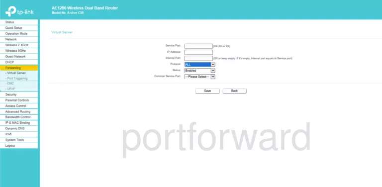 port forwarding