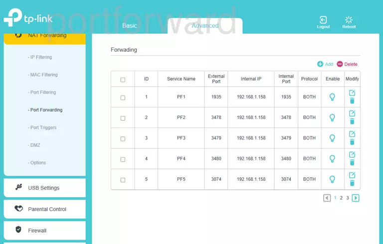 port forwarding