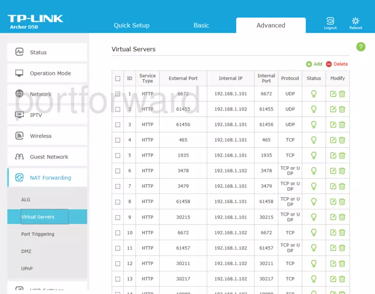 port forwarding