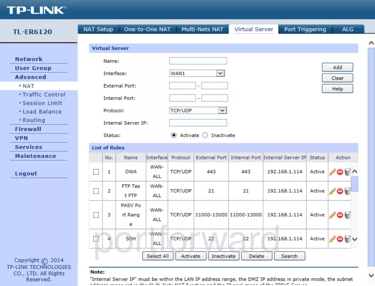 port forwarding