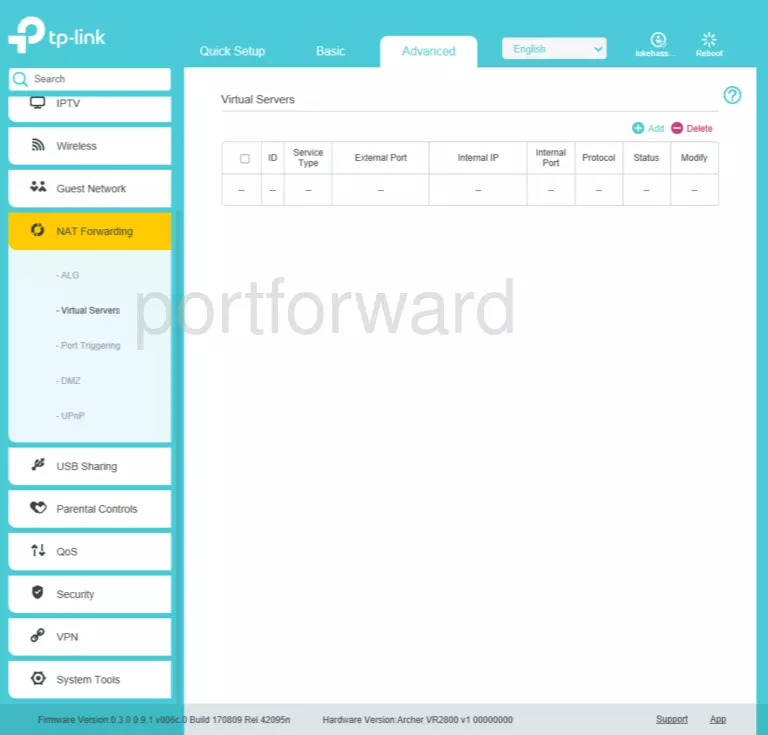 port forwarding