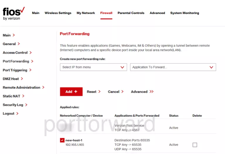 port forwarding