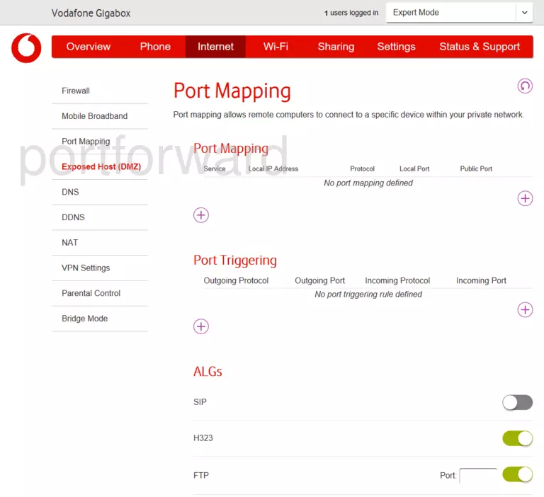 port forwarding