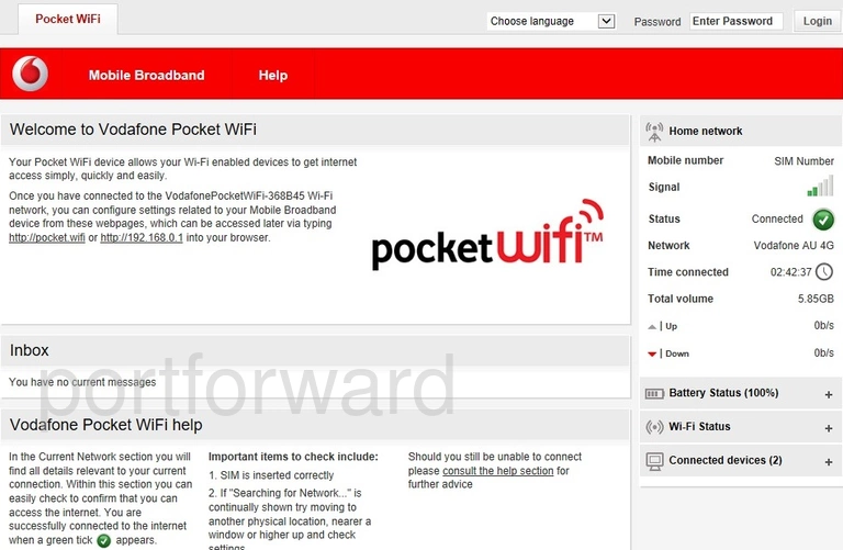 router status mac address internet IP