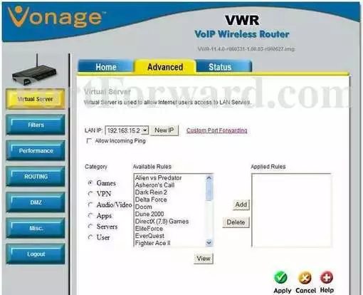 Vonage VWRv11.4.0