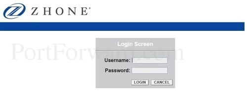 Zhone 1511-A1-xxx Login