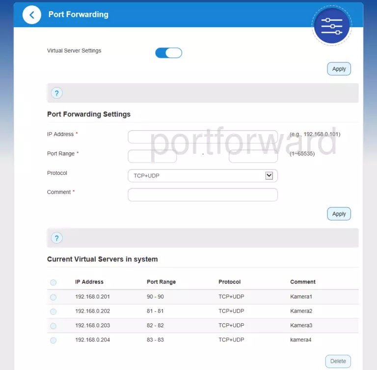 port forwarding