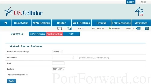 ZTE Unite - US Cellular Virtual Server