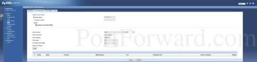 ZyXEL LTE3311 Port Forwarding