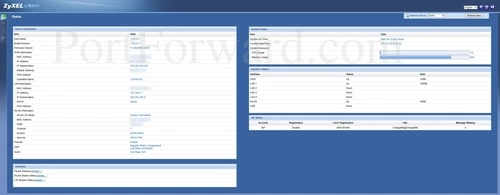 ZyXEL LTE3311 Status