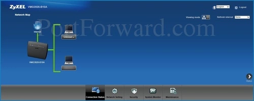 ZyXEL VMG3926-B10A Network Map