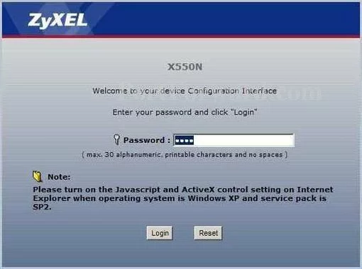 ZyXEL X550N